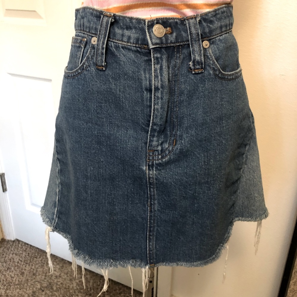 Madewell denim skirt